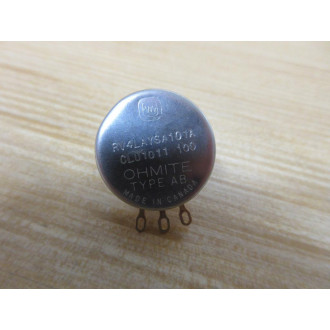 Ohmite RV4LAYSA101A Potentiometer CLU1011 - New No Box
