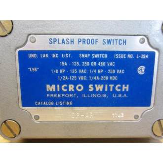 Micro Switch OP-AR Honeywell Limit Switch 0P-AR Bracket Mounted - New No Box