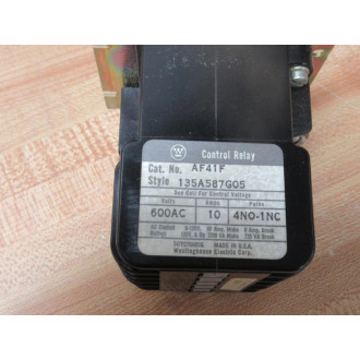 Westinghouse AF41F Control Relay