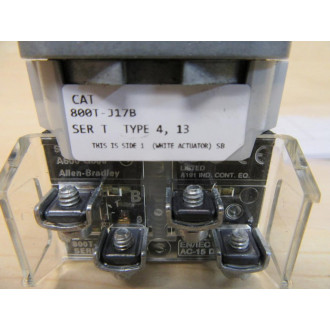 Allen Bradley 800T-J17B Selector Switch - New No Box