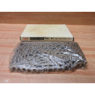 Tsubaki RS41-1 Roller Chain RS41 10' Length, Nickel-Plated