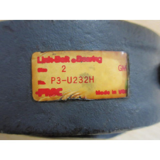Link-Belt Bearings P3-U232H Pillow Block Bearing P3U232H - Used