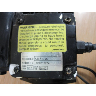 Leroy Somer 1~ LS63PT Motor 706656 W M151-36 - Used