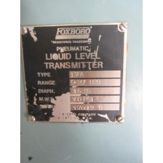 Foxboro 13FA Pnuematic Liquid Level Transmitter - Refurbished