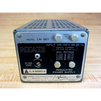 Lambda LM 267 Regulated Power Supply LM267 - Used