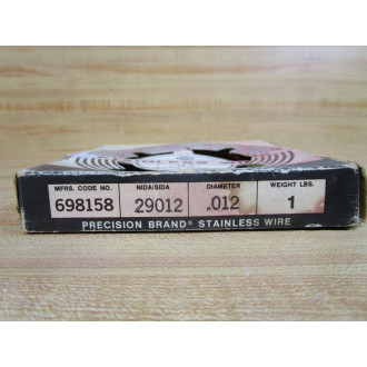 Precision Brand Products 698158 Music Wire Stainless .012 Diameter