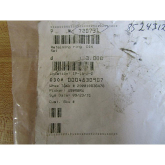 Generic 720791 Retaining Ring 720731 (Pack of 3) - New No Box