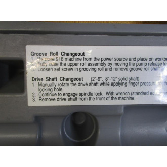 Ridgid Tool Co 918 Roll Set 8-12 SCH 10 8 SCH 40