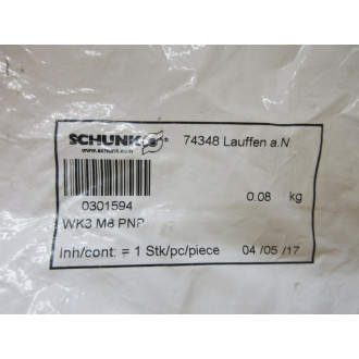 Schunk WK3-M8 PNP SwitchSensor Assembly 0301594