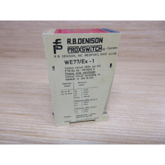 Pepperl + Fuchs WE77Ex-1 120V R.B Denison Proxswitch Amplifier - New No Box