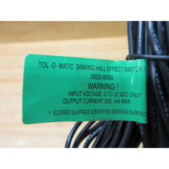 Tol-O-Matic 3600-9090 Sinking Hall Effect Switch SW325425