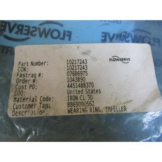 Flowserve 10217243 Impeller, Wear Ring