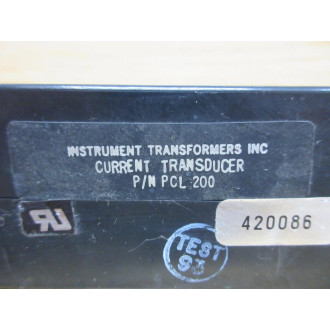 Instrument Transformers PCL-200 Current Transformer PCL200 - Used