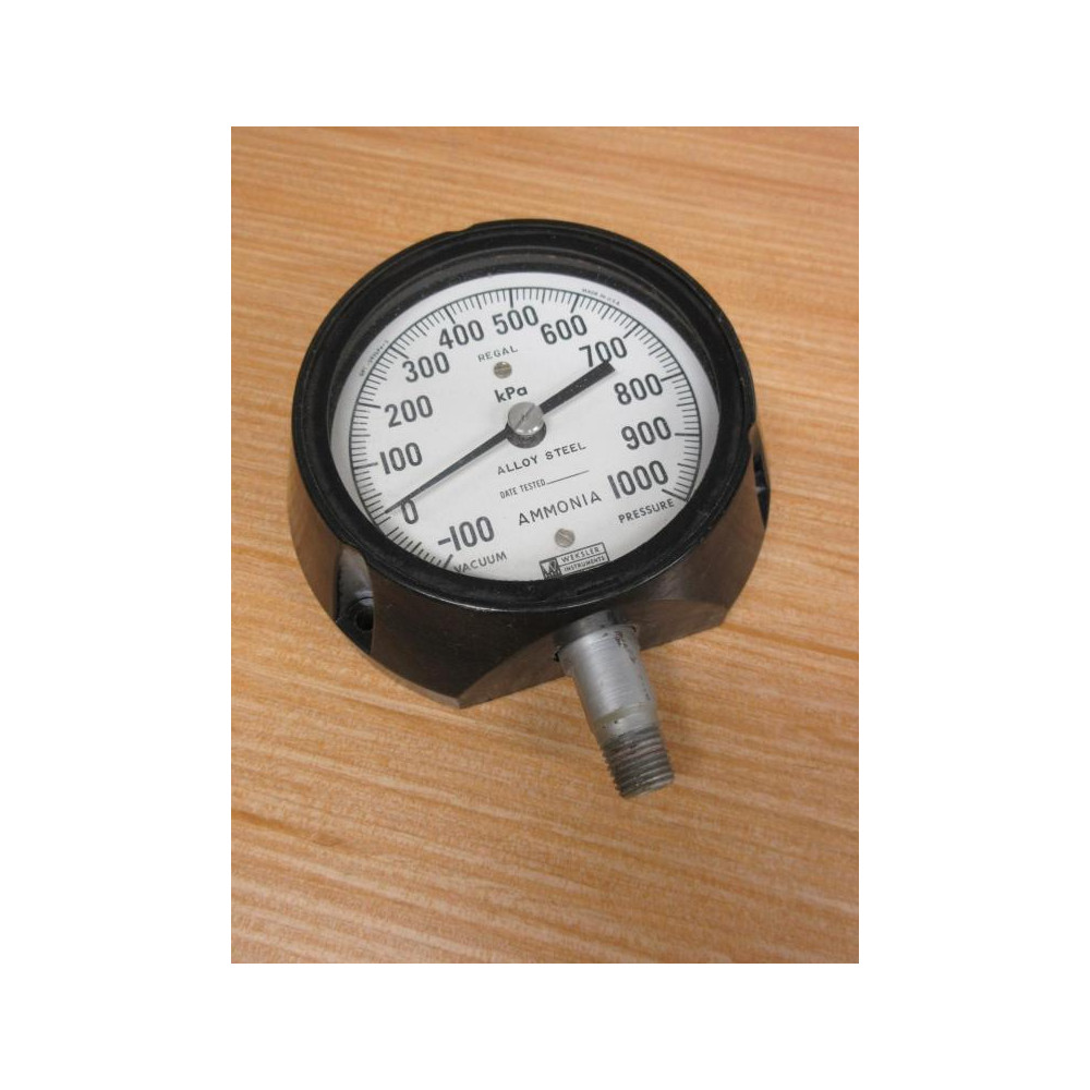 Weksler GP1-393kPa-3 Vaccum Pressure Gauge GP1373KPA3 - Used Weksler GP1-393kPa-3 Vaccum Pressure Gauge GP1373KPA3 - Used
