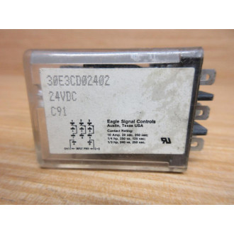 Eagle Signal 30E3CD02402 Relay 30E3CD02402 24V DC - Used