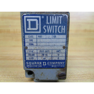 Square D 9007-B53J Limit Switch 9007B53J - New No Box