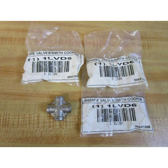Sharpe Valves 1LVD6 Smith Cooper Stainless Steel Cross Fitting (Pack of 3)