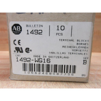 Allen Bradley 1492-WG16 Terminal Blocks 1492WG16 (Pack of 10)