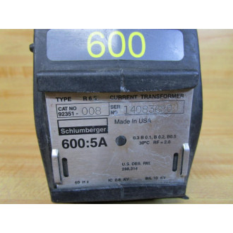 Schlumberger 92351-008 Current Transformer 92351008 - New No Box