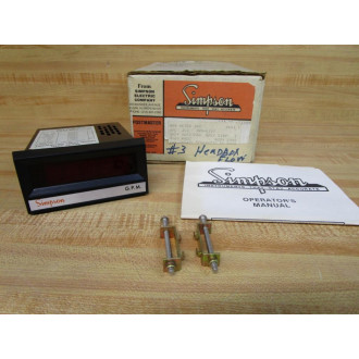 Simpson Electric Company 24800 Digital Panel Instrument 2840