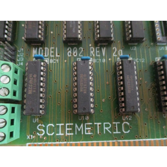Sciemetric 802 Circuit Board Rev 2A - New No Box
