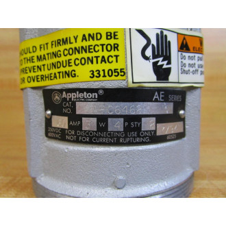 Appleton Electric Company APC6462 Emerson Plug - New No Box