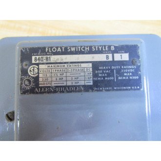 Allen Bradley 840-B1 Float Switch 840B1 - New No Box