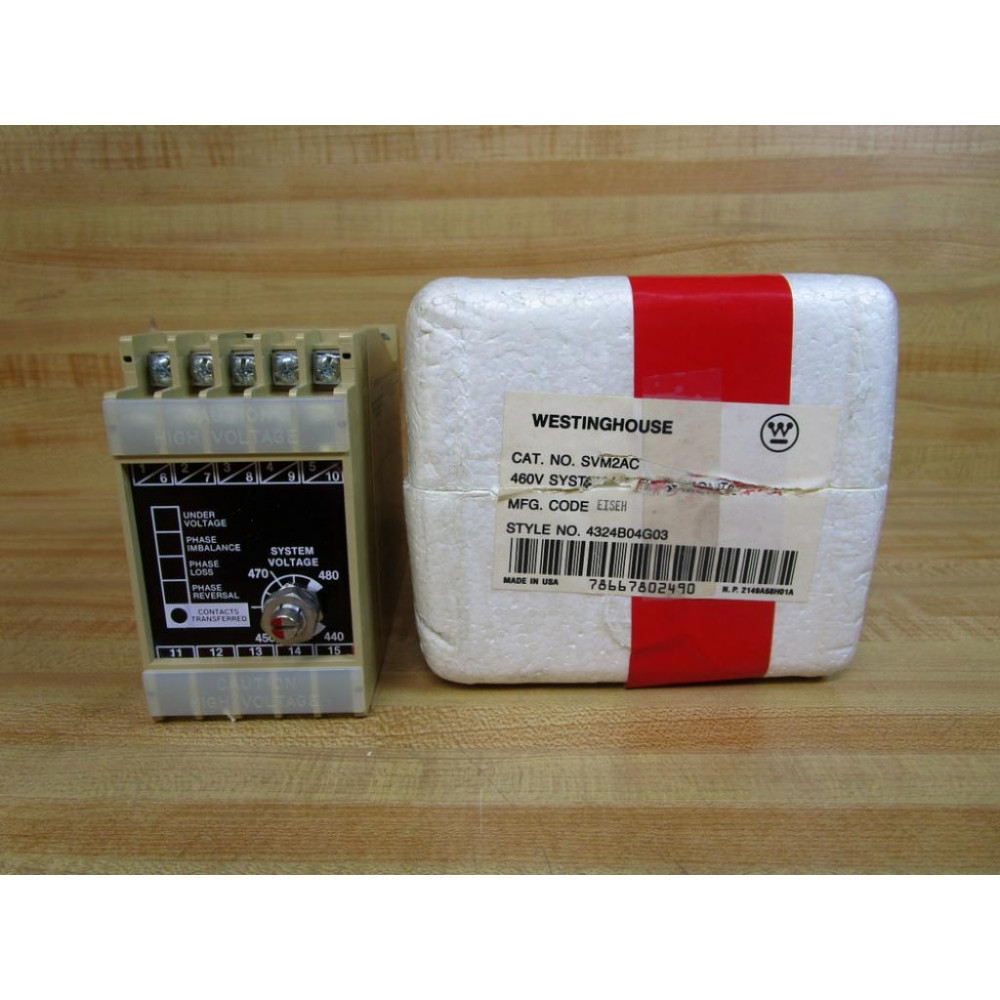 Westinghouse SVM2AC Voltage Monitor Cracked Westinghouse SVM2AC Voltage Monitor Cracked