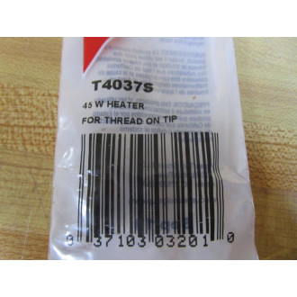 Weller T4037S 45W Heater For Thread On Tip 6A910
