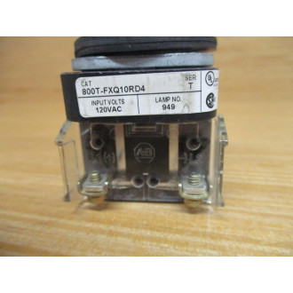 Allen Bradley 800T-FXQ10RD4 Red Button 800TFXQ10RD4 - Used