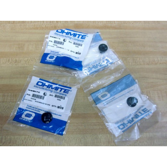 Ohmite 5151E BlackWhite Finger-Grip Knob