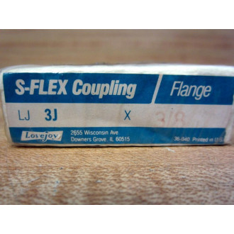 Lovejoy LJ-3Jx38 S-Flex Flange Coupling LJ3JX38