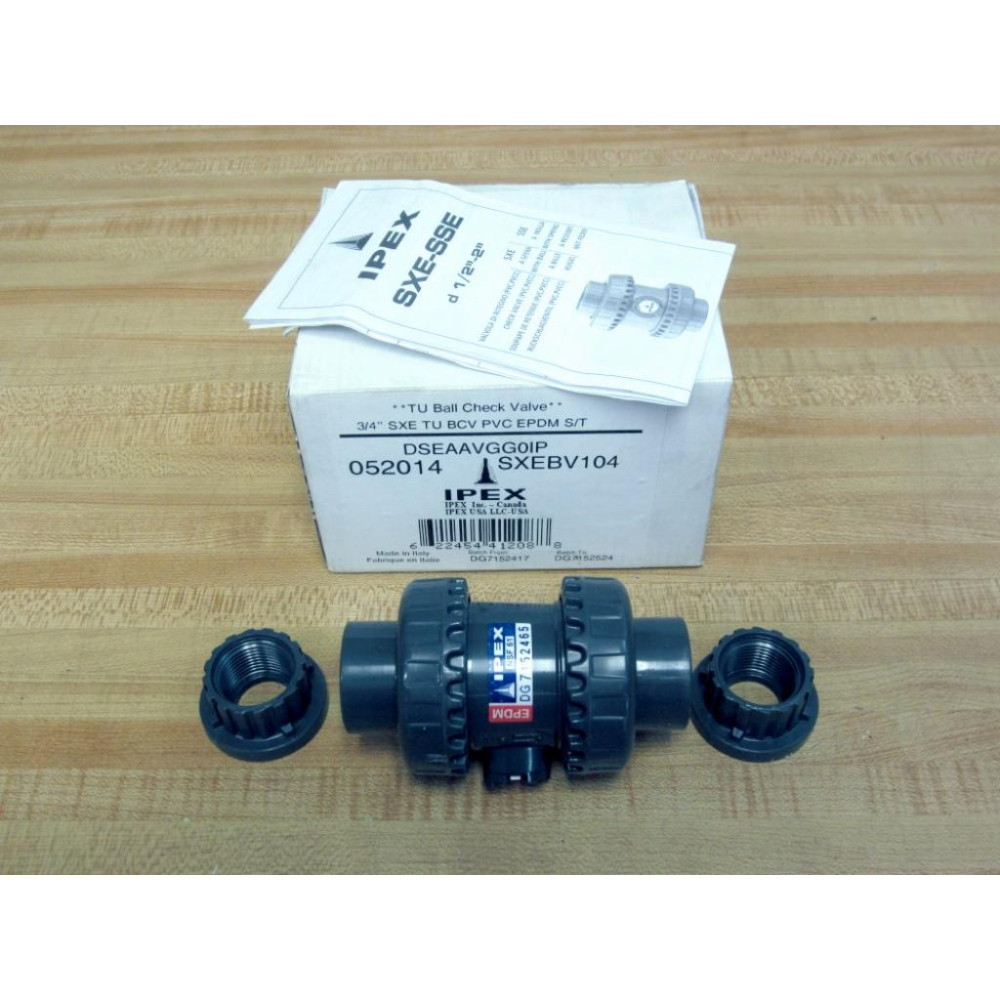 Ipex 052014 34" True Union Ball Check Valve SXEBV104 Ipex 052014 34" True Union Ball Check Valve SXEBV104
