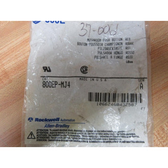 Allen Bradley 800EP-MJ4 Red Mushroom Push Button 800EPMJ4