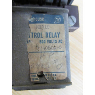 Westinghouse 1740800-D Control Relay NH31C - New No Box