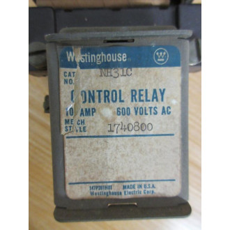 Westinghouse 1740800 Control Relay NH31C - New No Box