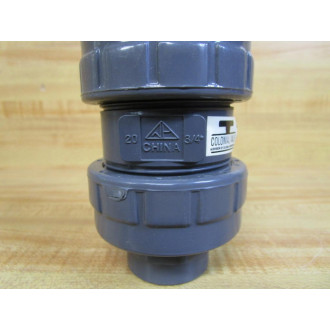 Colonial Engineering V08272ST 34" True Union Ball Check Valve Missing Insert