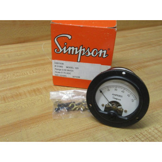 Simpson 01560 Panel Meter Modified & Calibrated - Refurbished
