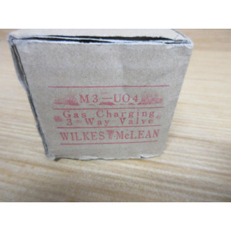 Wilkes McLean M3-U04 Nacol Gas Charging Valve M3-UO4
