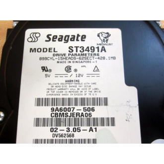 Seagate ST3491A Hard Drive - Used