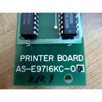 AS-E9716KC-00 Printer Board ASE9716KC00 - Used