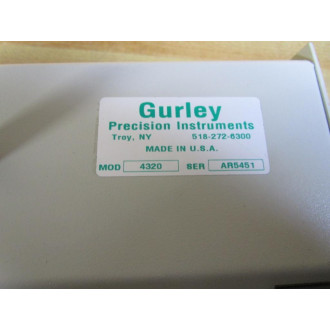 Gurley 4320 Precision Instruments Automatic Digital Timer WOut Cords - Used