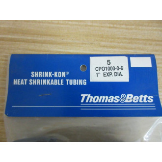 Thomas And Betts CPO1000-0-6 Shrink-Kon Heat Shrink Tubing CP01000-0-6 (Pack of 30)