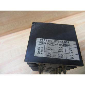 Hubbell 67542-001 Pushbutton Station PBS 67542001 Cracked Corner - Used