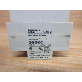 Sprecher + Schuh CZE3-30S Timer CZE3-11-0.3-30S - New No Box
