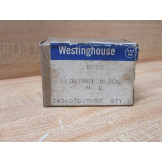 Westinghouse 0T2D Oil-Tite Contact Block NC OT2D (Pack of 2)