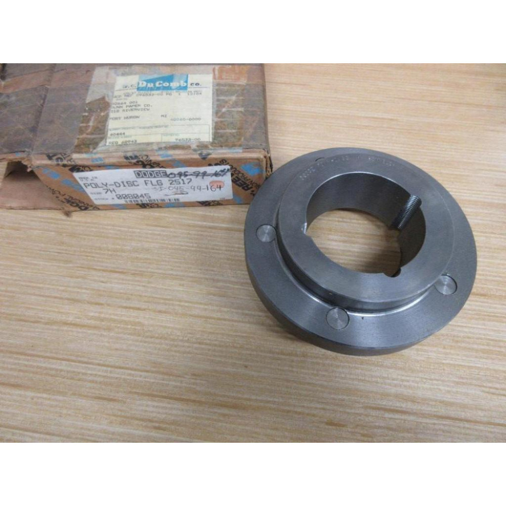 Dodge 008045 Bushing Bore Poly-Disc Flange 7H Dodge 008045 Bushing Bore Poly-Disc Flange 7H