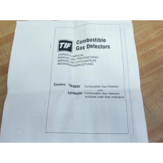 TIF Instruments TIF8800A Combustible Gas Detector 8800A Full  Kit - New No Box