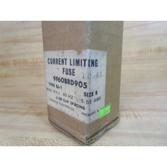 General Electric 9F60BBD905 GE Current Limiting Fuse GEK-39196