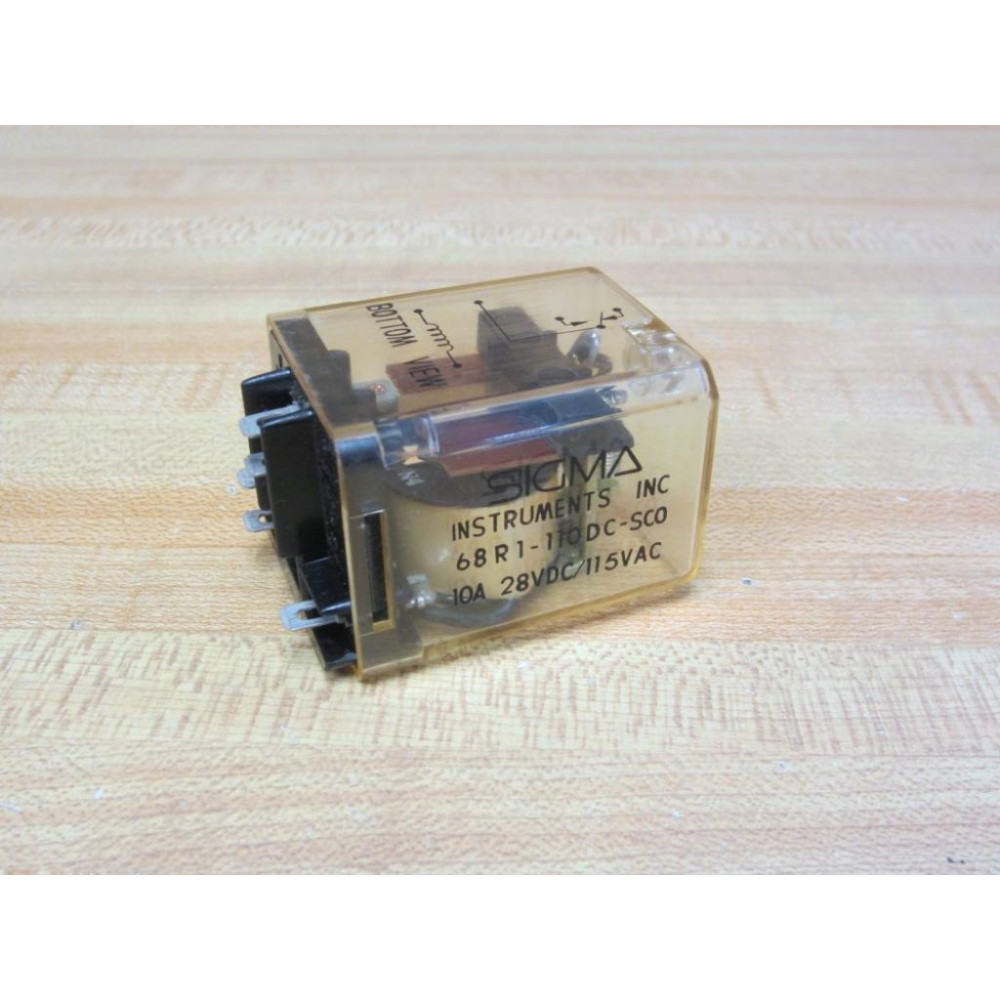 Sigma 68R1-110DC-SC0 Relay - New No Box